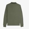 Fred Perry Long Sleeve Twin Tip Fred Perry Shirt Laurelis Green Night Green Afpm2433636 W49