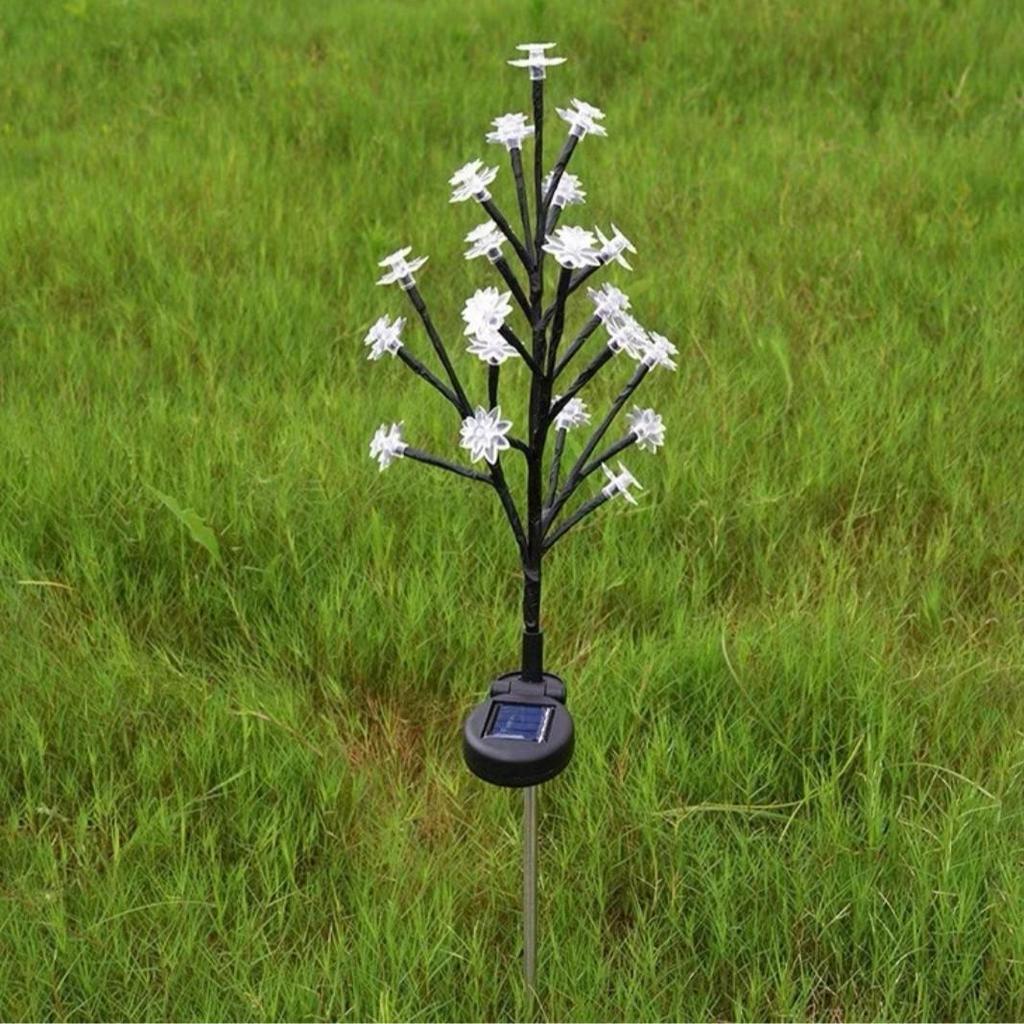 Solar Lotus Lamp: Waterproof Double-Layer Tree Branch Light for Garden and Balcony Decor
