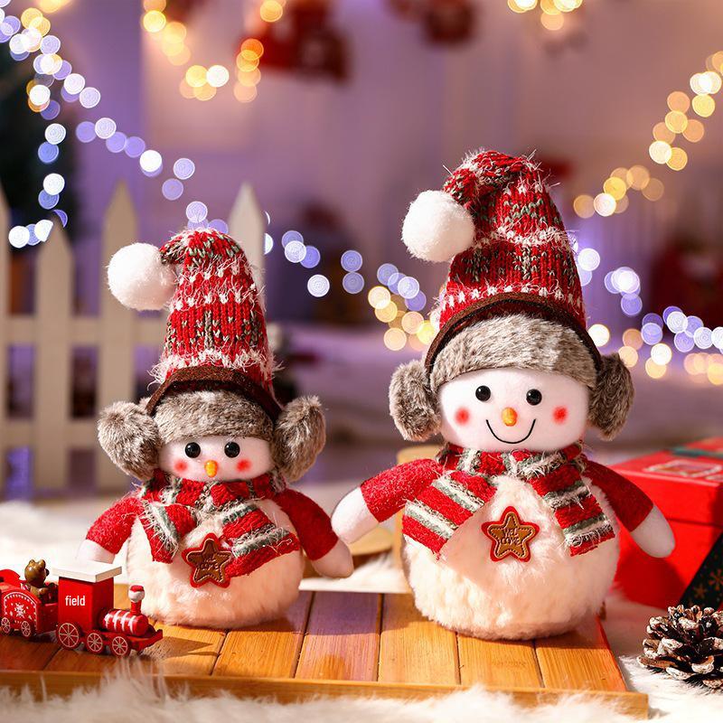 Large Snowman Figurine for Christmas Decoration and Party Atmosphere