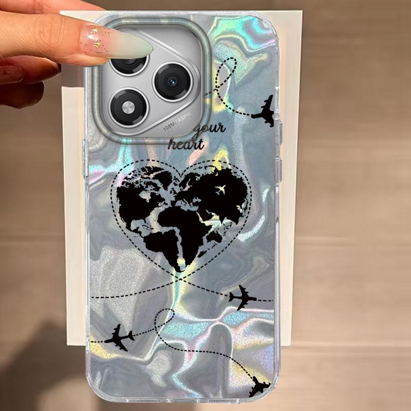 

For Honor 200 Lite 200 Pro X9b Magic 7 6 Lite X9c X8b X7c 200 Smart 5G Phone Cover Airplane Route Desian For Honor 400 Lite Bags Honor X8b
