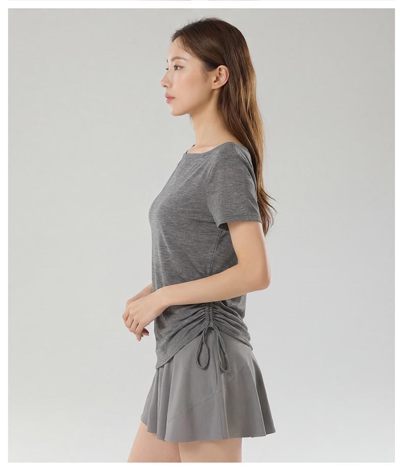 2026 Summer Lyocell Off-Shoulder Slimming Short-Sleeve Women's T-Shirt - Elegant & Versatile
