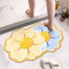 Household Simple Bathroom Small Fresh Non-slip Absorbent Living Room Room Room Entry Door Floor Mat Toilet Door Mat Quick Drying