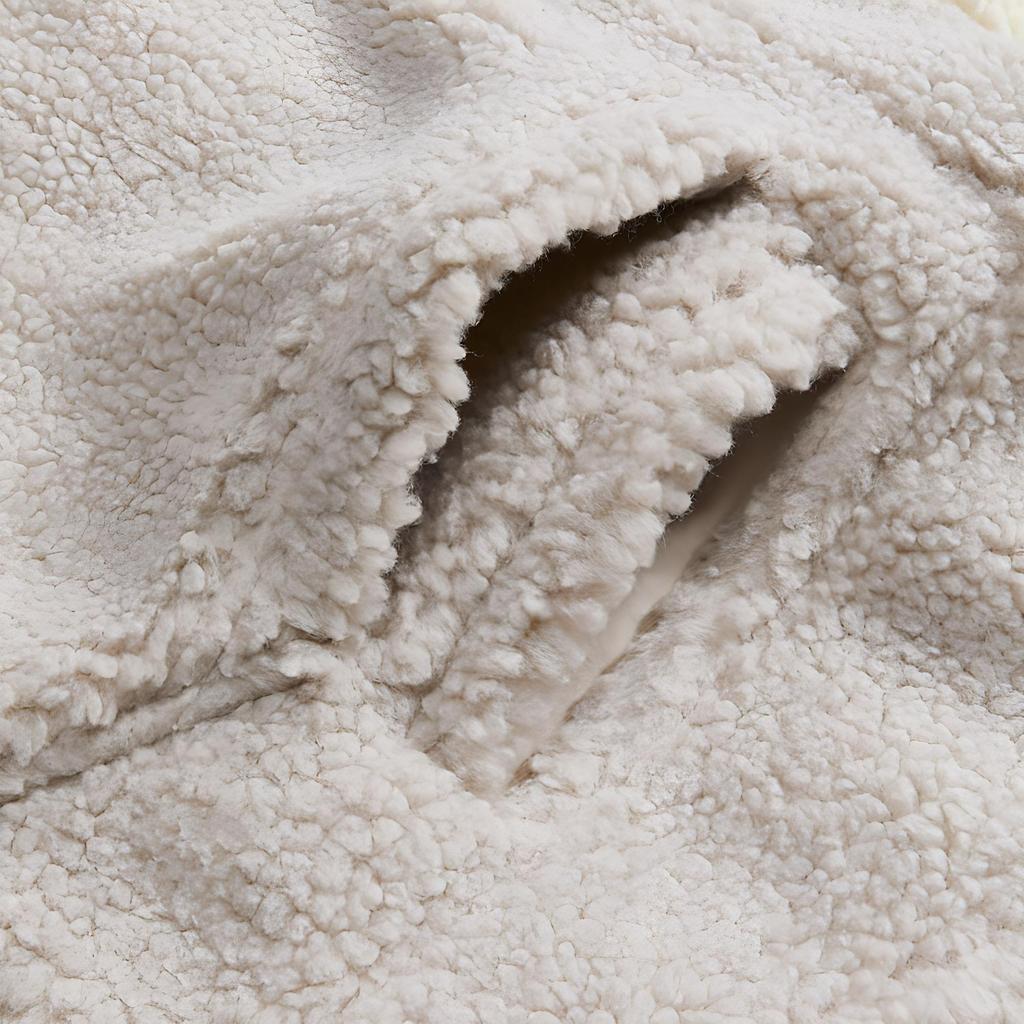 Kith Sherpa Double Pocket Hoodie Molecule Men Outerwear Tan KHM030033-204