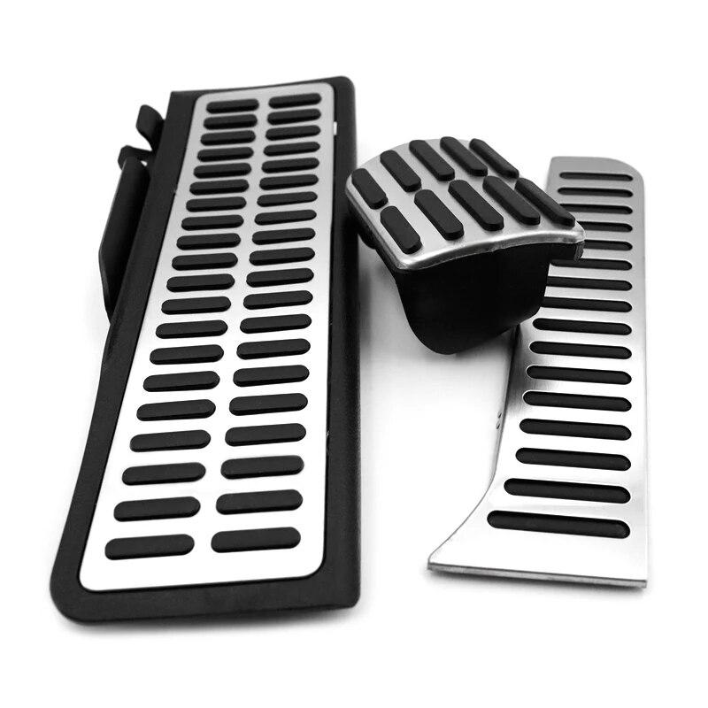 AT MT Auto-Fußpedal für SEAT Leon Mk2 1P 2005–2012 2006 2007 2008 2009 Gummi-Anti-Rutsch-Pedal Bremsabdeckung Edelstahl-Pedal