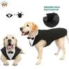 Costume Smoking per Cani Taglia Grande Media Design Staccabile Abito da Matrimonio Festa per Golden Retriever Labrador
