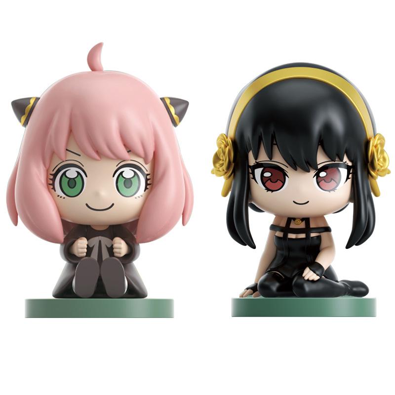 Yiqi Spy x Family Sit-Sit Series Anya Figure - Cute Desktop Ornament