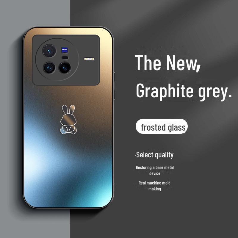 

Чохол із матового скла для Vivox80 – Висококласний Всеохоплюючий, Захист об єктива від падінь для Чоловіків та Жінок vivo X80 Pro