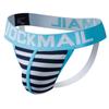 Jockstraps JOCKMAIL Fashion Stripe Men's Thong Sexy Low Waist T-Back Briefs Sport G-string Underpans Daily Casual Men's Bikini Underwear