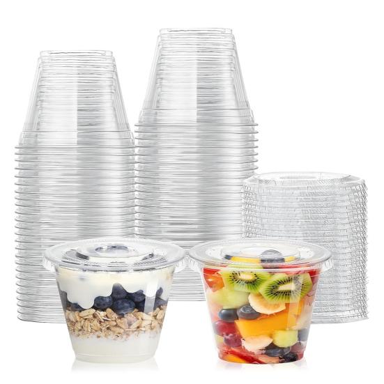 10/20/30/50Pcs Dessert Cup BPA-Free Plastic Cups Desserts Fruits Cakes Ice Cream Pudding Milkshake Cups