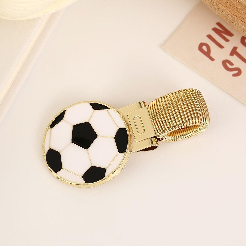 Sports Equipment Series Pen Clip Metal Journal Clip Paper Fix Clips  Stationery Accessories