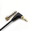 Headphone Replacement Cable Gold Plated 3.5mm 6.35mm Plugs for EAH-DJ1200 Studio Recording and Live Black