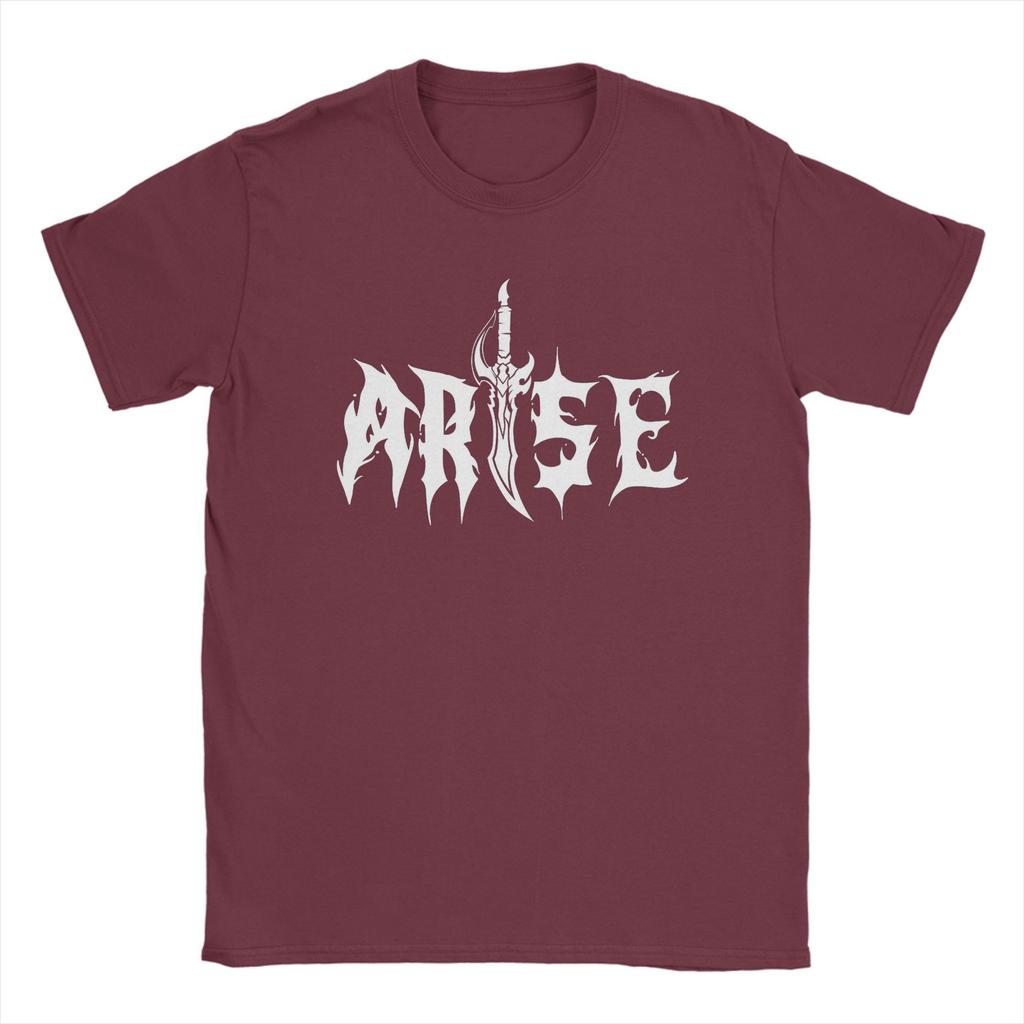Herren T-Shirt ARISE! 005 Solo Leveling Sung Jinwoo Neuartige Baumwoll-T-Shirts Kurzarm T-Shirts Rundhals Kleidung Geschenkidee