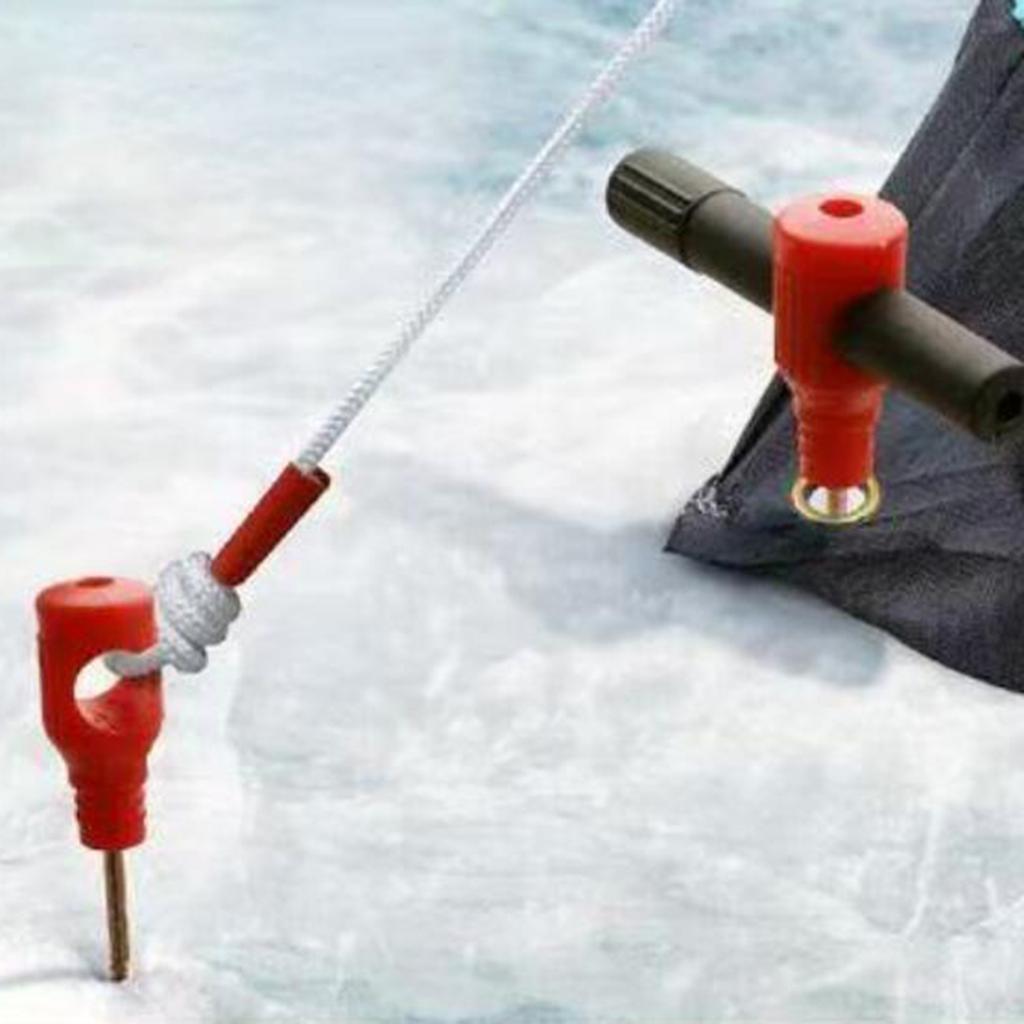 Picchetto a vite per ghiaccio Picchetto a spirale per tenda Trapano Strumento di perforazione per campeggio su ghiaccio e neve Pesca