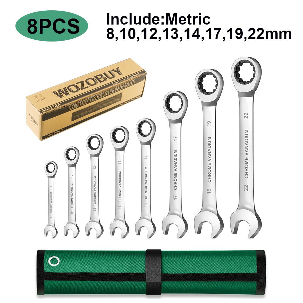 6-12 Stück/Karton Schlüsselset Schraubenschlüssel, Multitool Schlüssel Ratsche Schraubenschlüssel Set, von Werkzeugset Schraubenschlüsseln, Universalschlüssel Werkzeug, Autoreparaturwerkzeuge