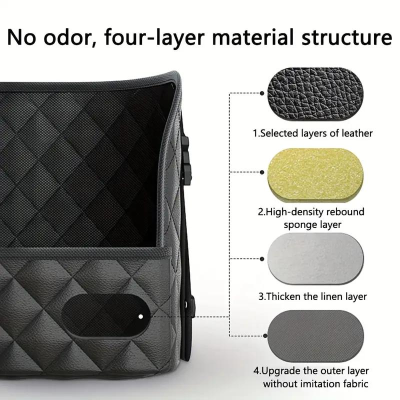 1pc Car-mounted Storage Bag Car Seat Hanging Handbag Holder  Tissue Storage Bag PU Leather Storage Bag Large Capacity Storage Bag