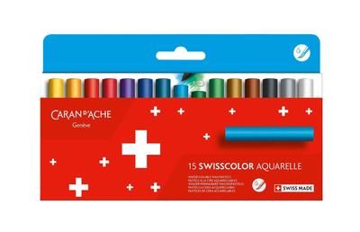 Caran Swiss Color Pastel Set In Paper Box d'Ache 7502-815 Water-soluble 15-color
