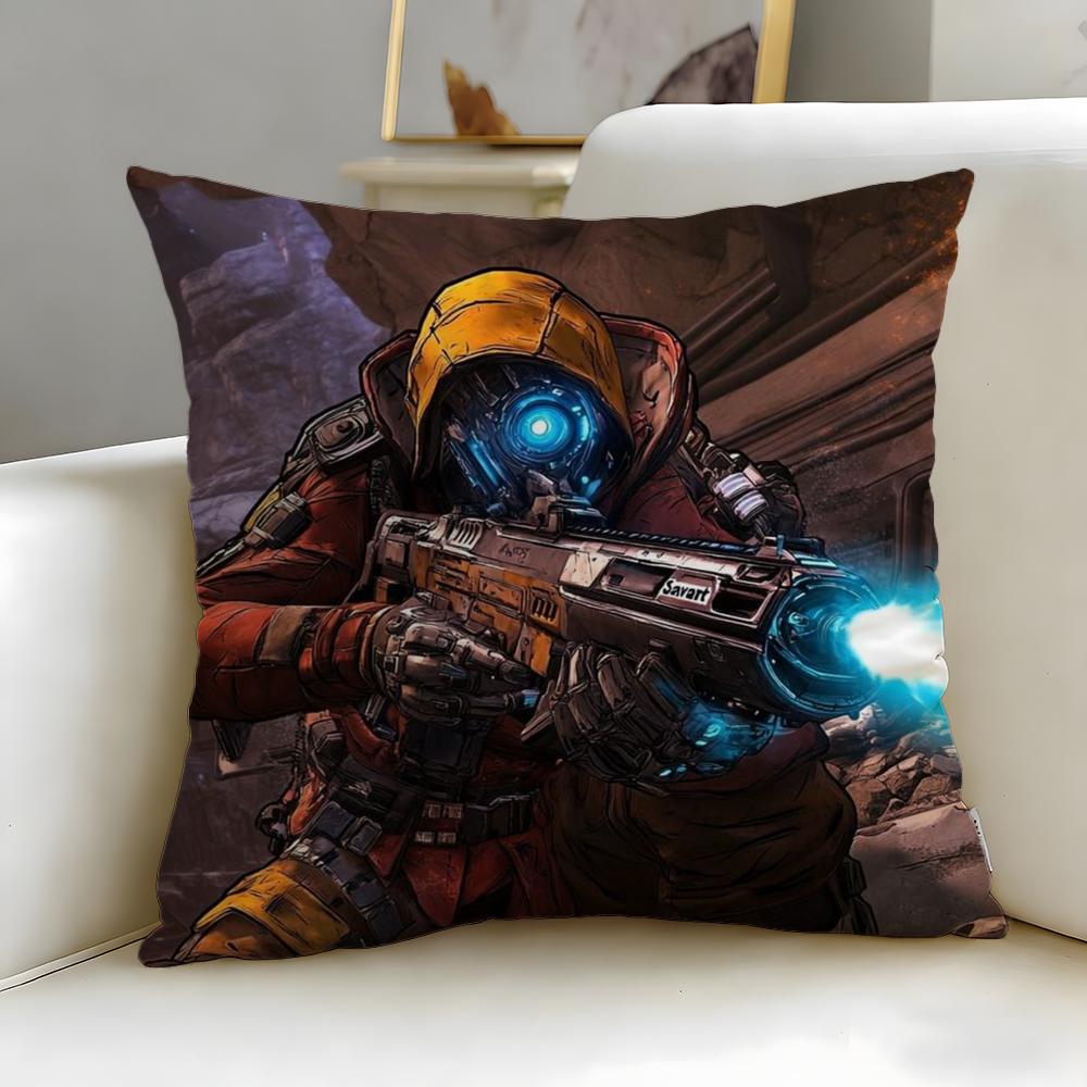 Klassisches Spiel Borderlands Kissenbezug Weich Leicht zu Waschen Kissenhülle Vielseitig für Sofa Bett Reise und Büro