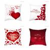 Red Love Valentine's Day Pillowcase Happy Valentine Party Decor For Home Wedding Party Decor Gifts Mr Mrs Love Weddings Decor