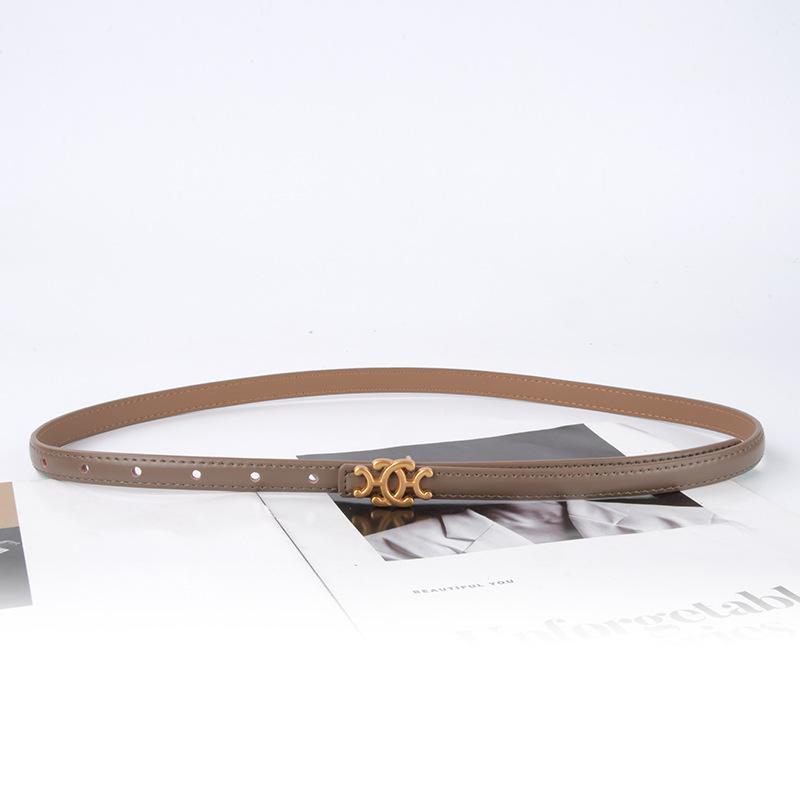 Neuer Rindsleder Damen-Ledergürtel Lässige Hosen Jeans Einfacher und vielseitiger Damengürtel Damengürtel