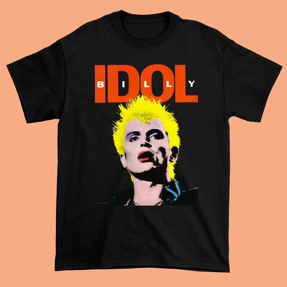 

Rare Billy Idol Red Gifft Forr family Black Short Sleeve All Size Shirt Unisex T-Shirt XXXL