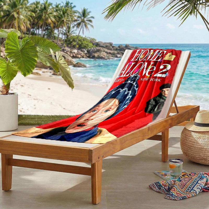 Home Alone Fashion Beach Towel: Ideal for Summer Adventures Soft, absorbent and quick drying suitable for swimming and bathing