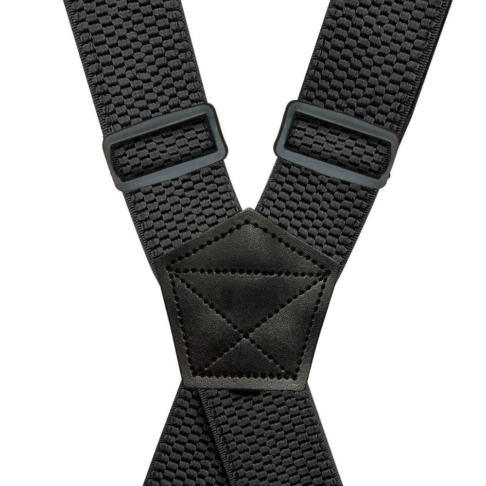 X Back 4 Clips Elastic Braces Vintage Trouser Straps Belt Fashion Braces Suspenders  Men Women