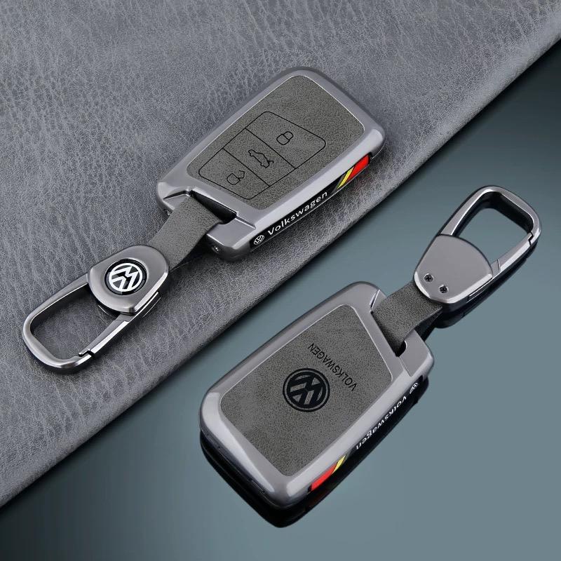 hijk1 For VW Volkswagen Magotan Magotan GTE Passat B6 B7 B8 CC Arteon Leather Car Smart Remote Key Case Cover Protection Shell