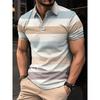 Men's Short Sleeved Lapel 3D Digital Print
