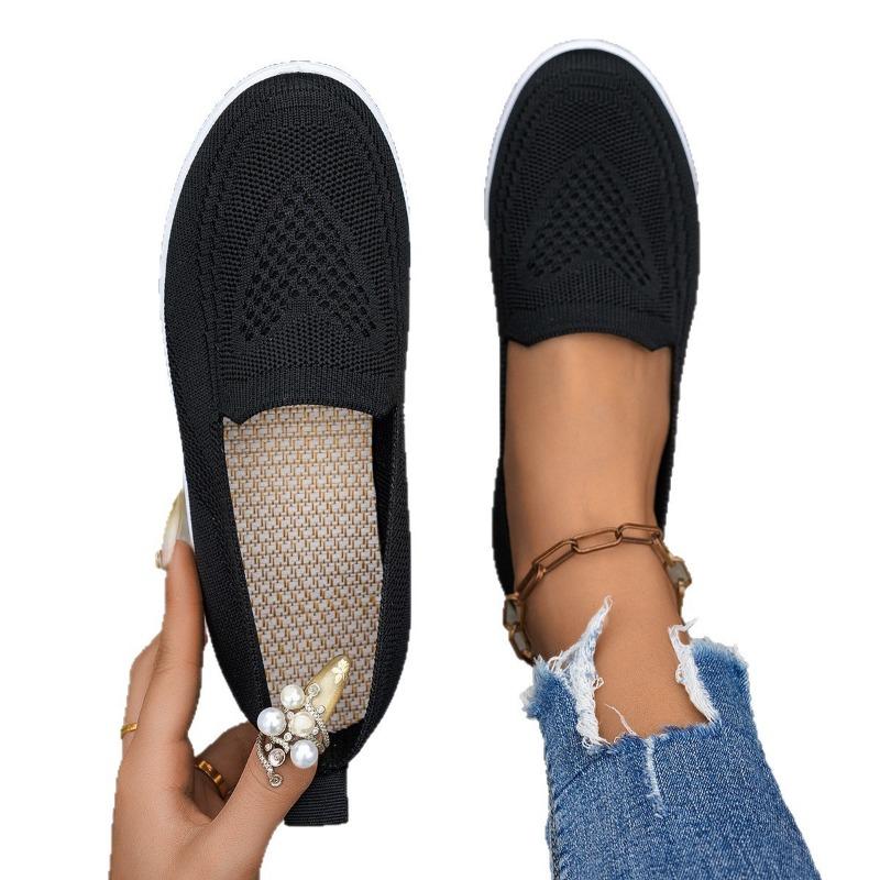 Summer New Mesh Women's Shoes Casual Fashion One-pedal Shoes Women's Mesh Breathable and Comfortable Women's Shoes