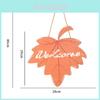 New Autumn Thanksgiving Decorative Maple Leaf Wooden Sign Door Hanger Rustic Style