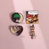 Character Cartoon Adorable Brooches With Enamel Finish And Angel Wings For Decorative Use