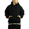 Angeles HF09 14oz Smags Flīsa Džemperis ar Kapuci Melns XL [Los Apparel]