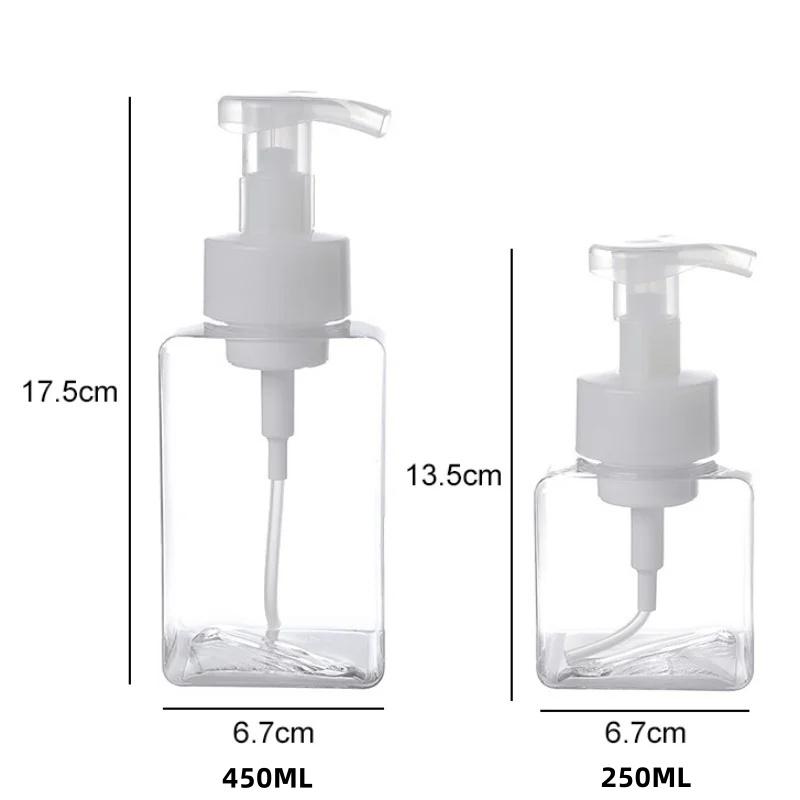 Portable Foaming Manual Press Soap Liquid Foam Dispenser Bottle Liquid Soap Shampoo Pump Bottle Dispenser Bathroom Accessories