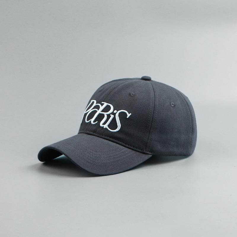 

Retro Casual Versatile Embroidered Cap Children s Shade Show Face Small Big Head Circumference Baseball Cap Men s Trend серый