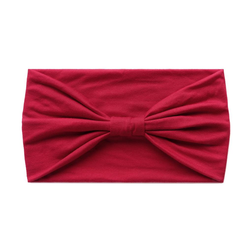 Stretchy Solid Color Sports Headband - Sweat-Absorbing Yoga & Running Hairband