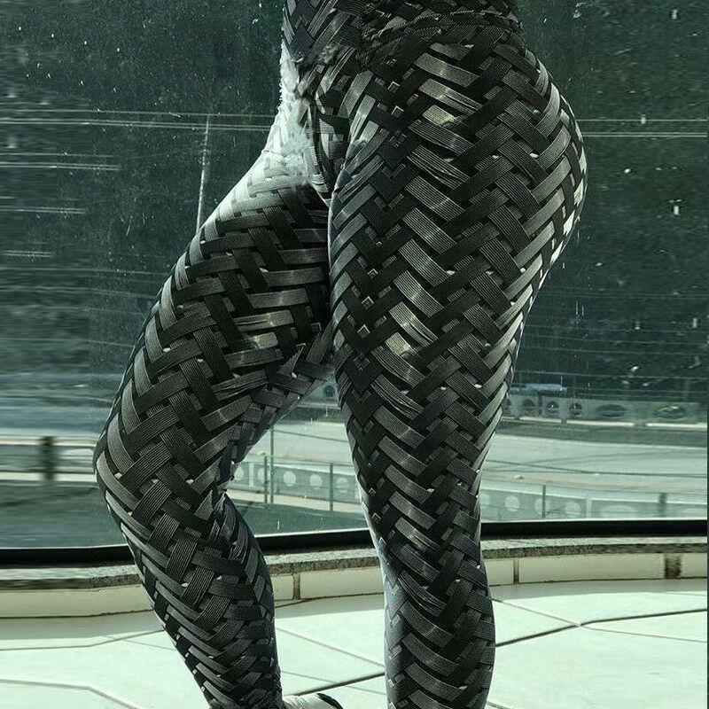 Buy Iron Armor Weave Printed Leggings Women Gym Fitness Yoga Pants