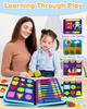 Busy Board Montessori Toys for Toddler Boy Birthday Gifts, Busy Book Sensory Learning Toys for Toddlers