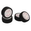 4 Pcs RC Car Tire Rubber Wheels High Wear Resistance Strong Cushioning 1Celsius10 RC On Road Tyres for