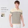 Goldlion GY Herren Poloshirt mit kurzen Ärmeln aus Maulbeerseide-Mischgewebe
