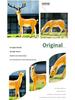 Luminous Fiberglass Sika Deer Sculpture for Garden Lawn Decoration