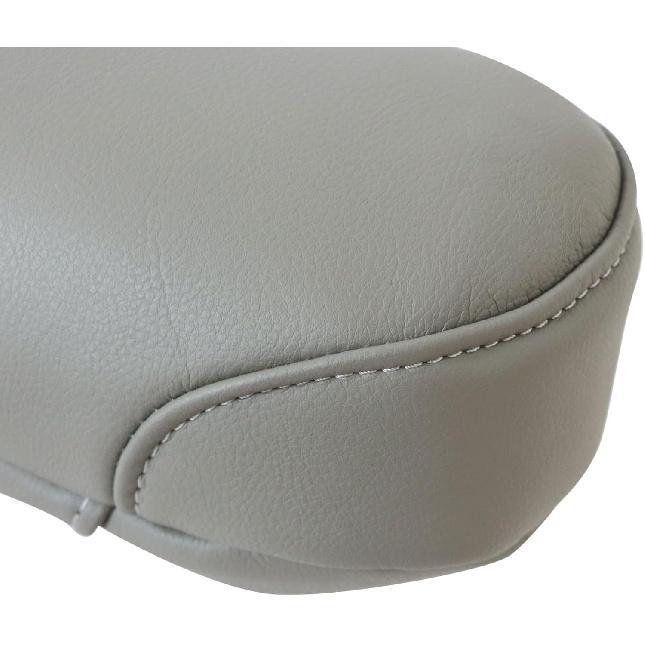 FZJDSD 2 Stück Graue Leder-Sitz-Armlehnenabdeckung Kompatibel mit Toyota Sienna 2004 2005 2006 2007 2008 2009 2010