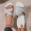 Women's Sandals Indoor Outdoor Summer Shoes For Women Summer Sandals Soft Low Heels Flat Sandalias De Mujer Beach Shoes Female