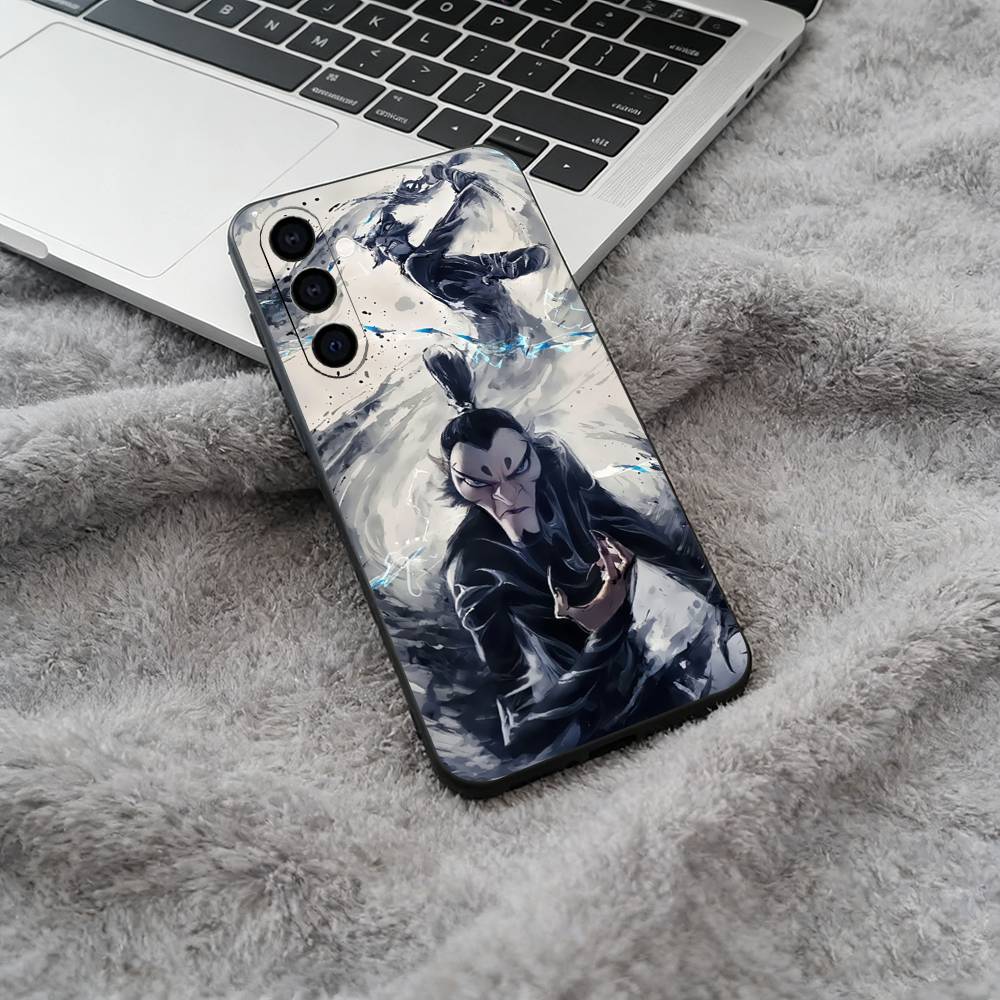 H-O-T-Ne-zha Black Soft Silicone Phone Case for Samsung Galaxy A73, A71, A72, A70, A53, A52, A51