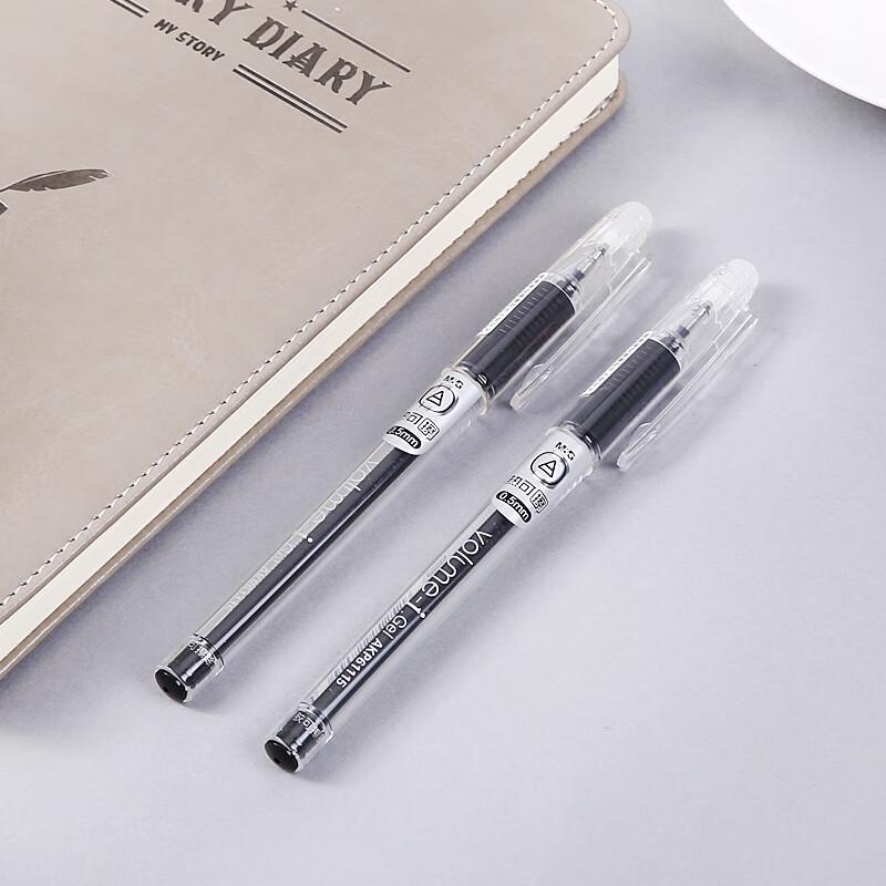 M&G Erasable Gel Pen, 0.5mm, Black, 12-Pack