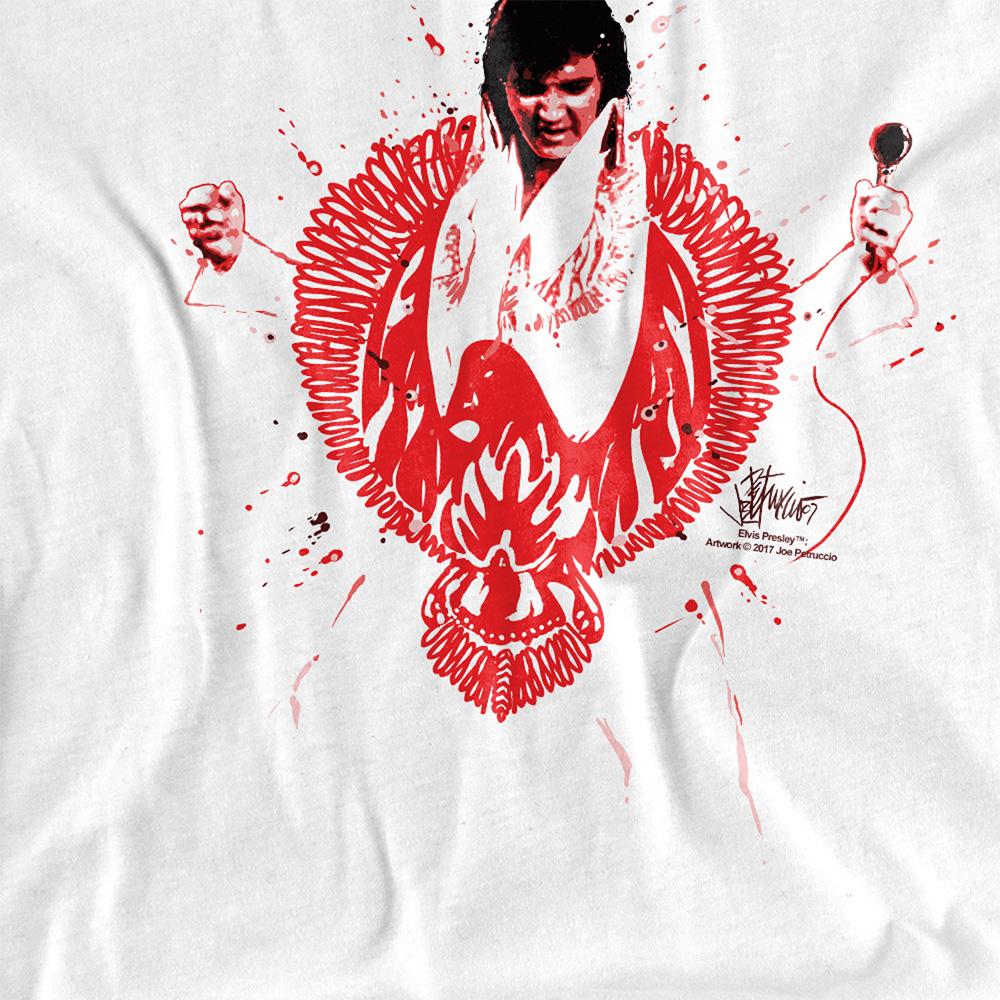 Elvis Presley Childrens/Kids Red Pheonix T-Shirt
