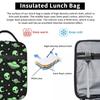 Colour Alien Rocket Spaceship Pattern Insulated Lunch Bag for Women Kids Portable Food Boxes Thermal Lunch Box Tote