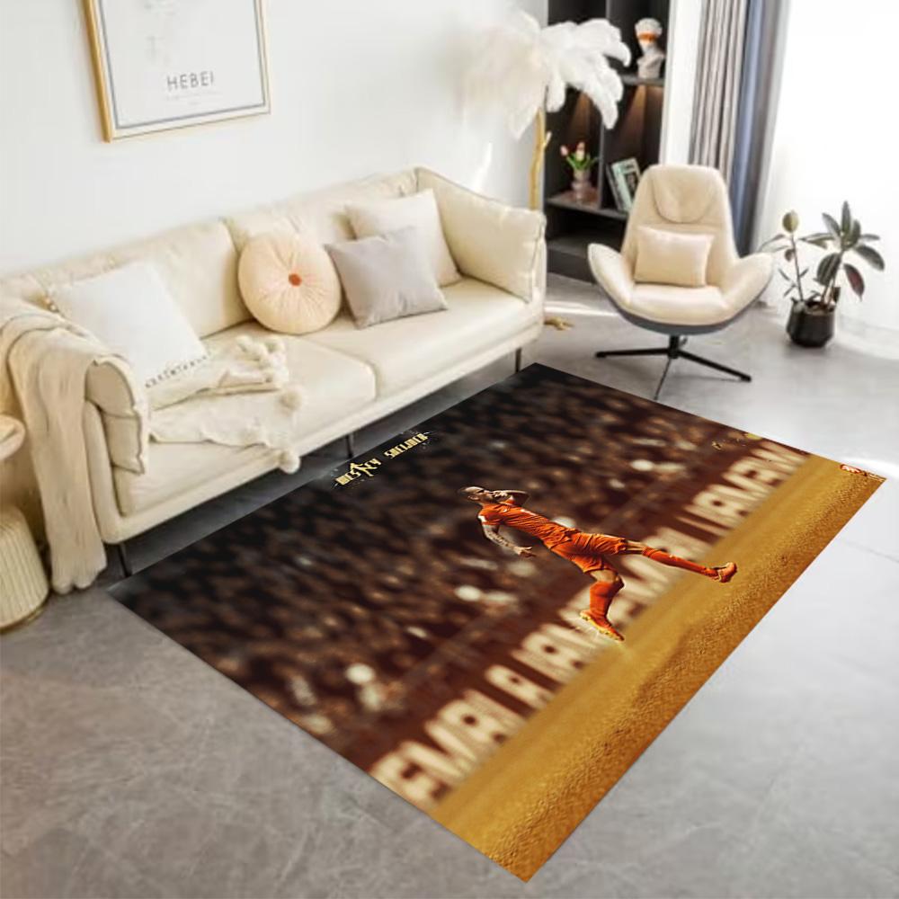 Football Player Action Floor Mat Design for Decorate room Foyer Balcony Bedrooms Anti-slip Rug Decorate Offices