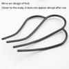 1Pcs Girls Black Metal Hair Fork Clip For Women Hair Pin Combs Messy Bun Hairpin Clip Side Combs Updo Sticks Hair Styling Tool