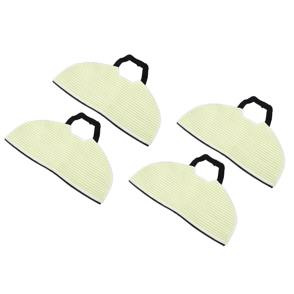 4 Stück Vakuum-Mopp-Pads Fusselresistent Hochsaugfähig Wiederverwendbares Mopptuch-Pad für Shark RV2410WD