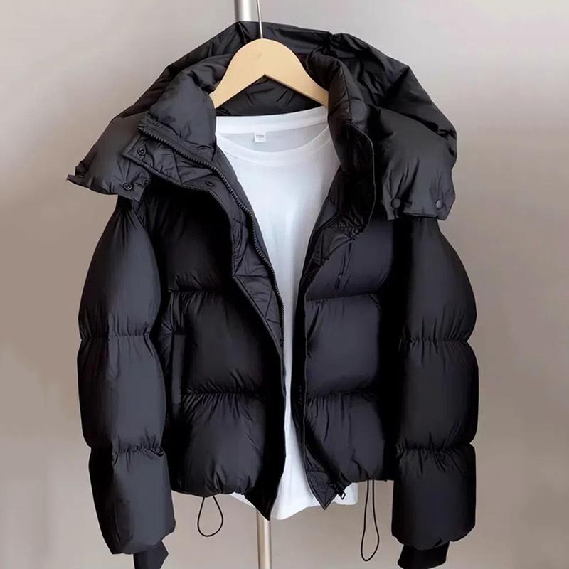 Waterproof Down Cotton Padded Jacket Hooded Short Women's Winter Clothes Korean Style Puffer Jacket Coat Outwear Female